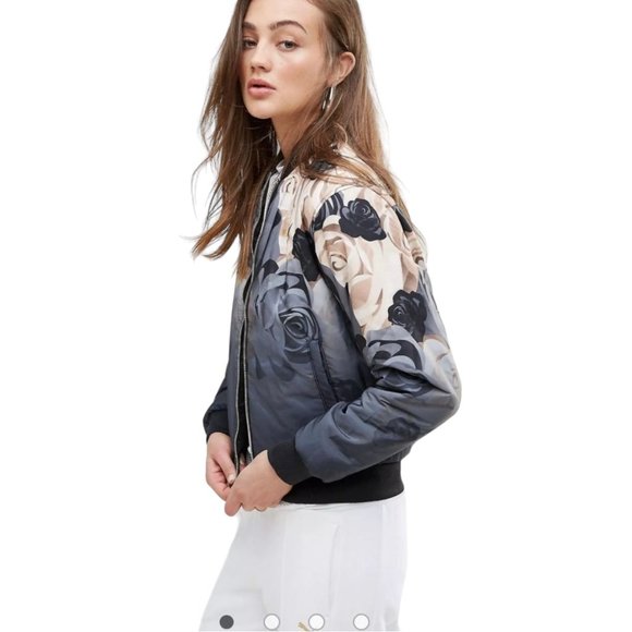 Puma x Careaux Reversible Satin Floral Bomber